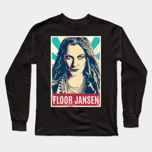 Vintage Retro Floor Jansen Long Sleeve T-Shirt